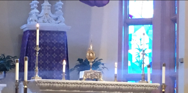 incense below monstrance