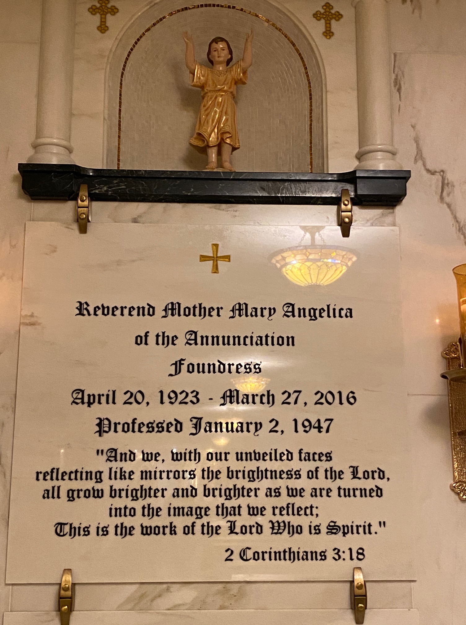 Mother Angelica's grave